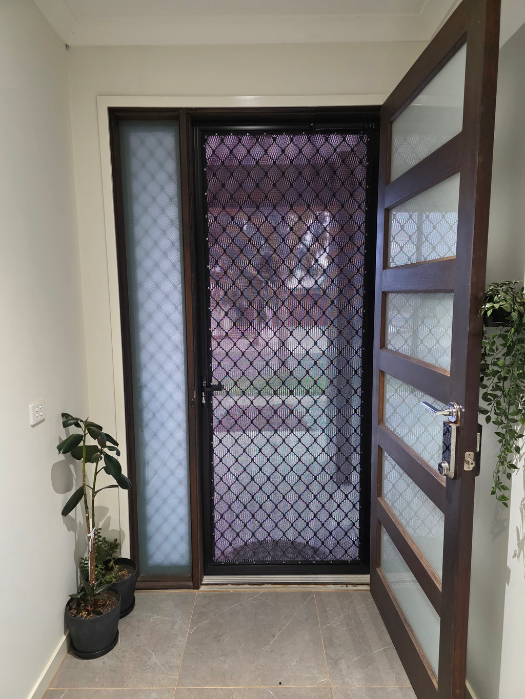 Diamond Grille Security Screen Doors