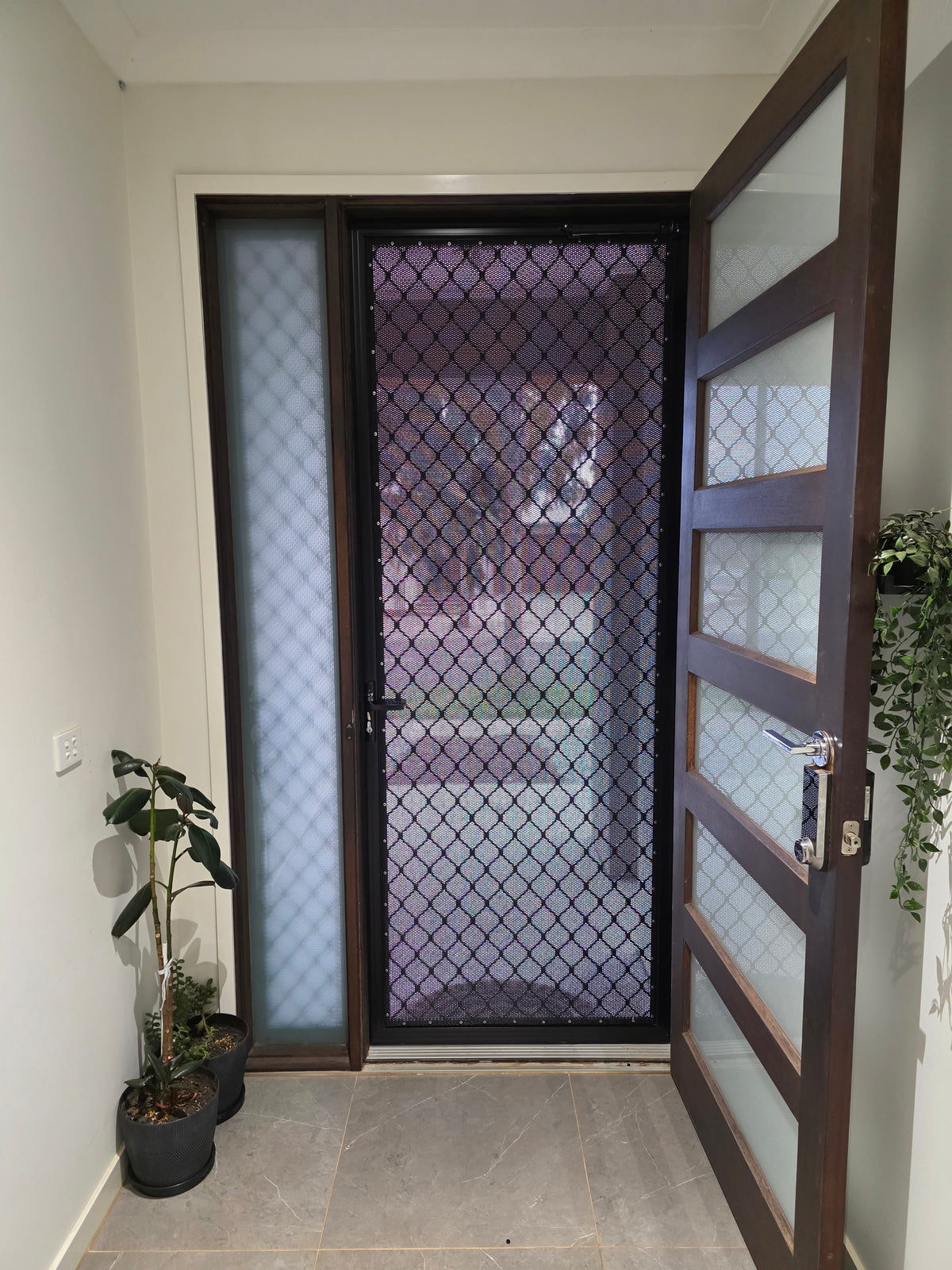 Diamond Grille Security Screen Doors